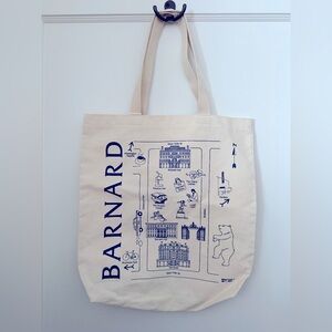 Barnard College Canvas Maptote Market Tote Bag